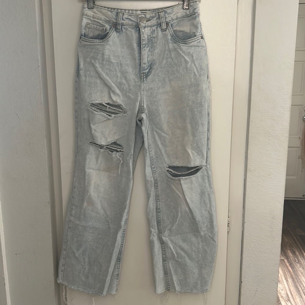 CR 90s crop wide leg jeans